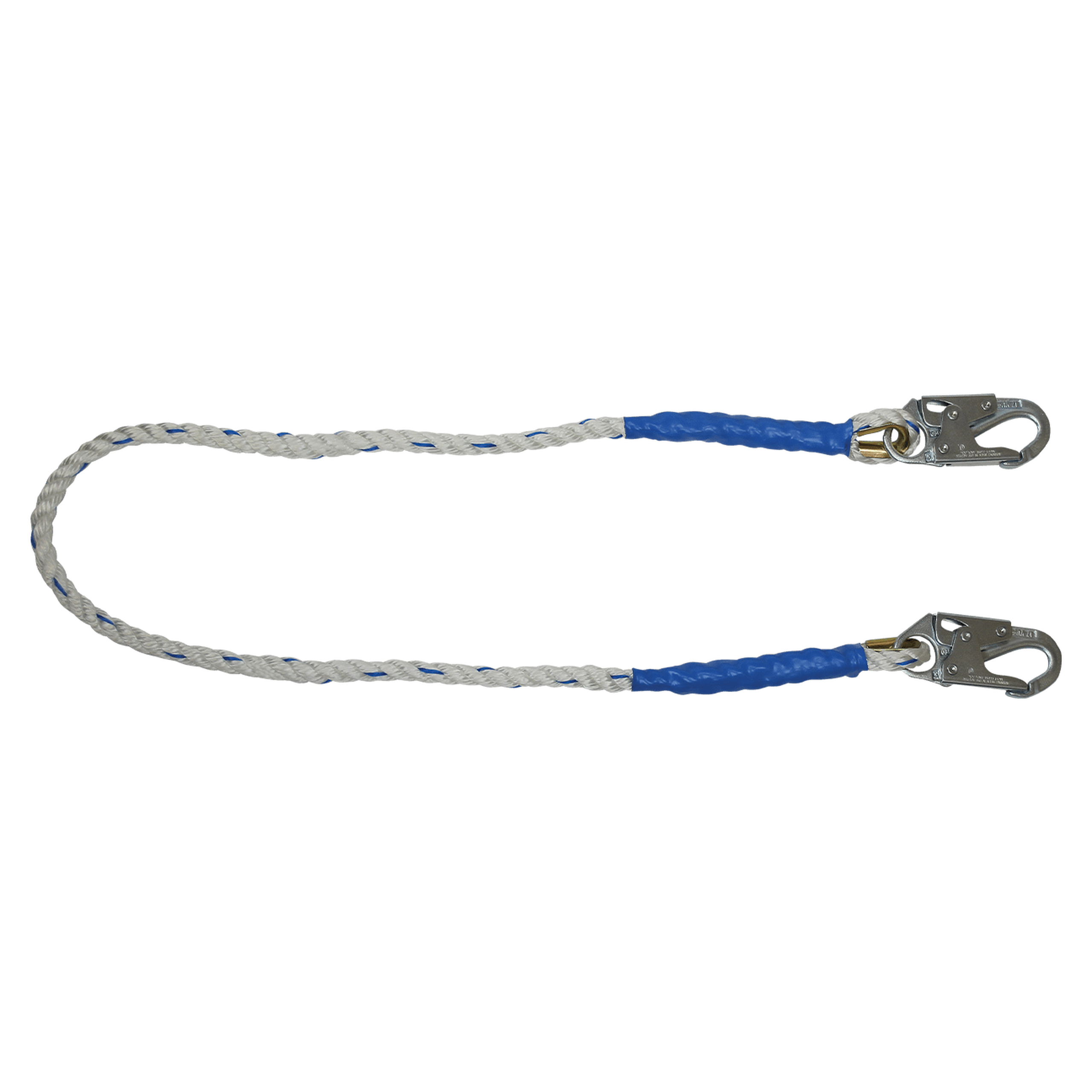 FallTech 8156 6' Rope Restraint Lanyard, Fixed-length with Steel Snap Hooks (each)