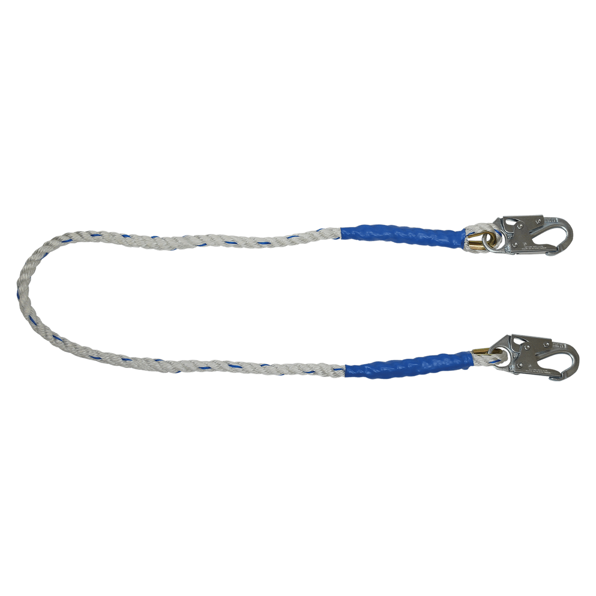 FallTech 8156 6' Rope Restraint Lanyard, Fixed-length with Steel Snap Hooks (each)