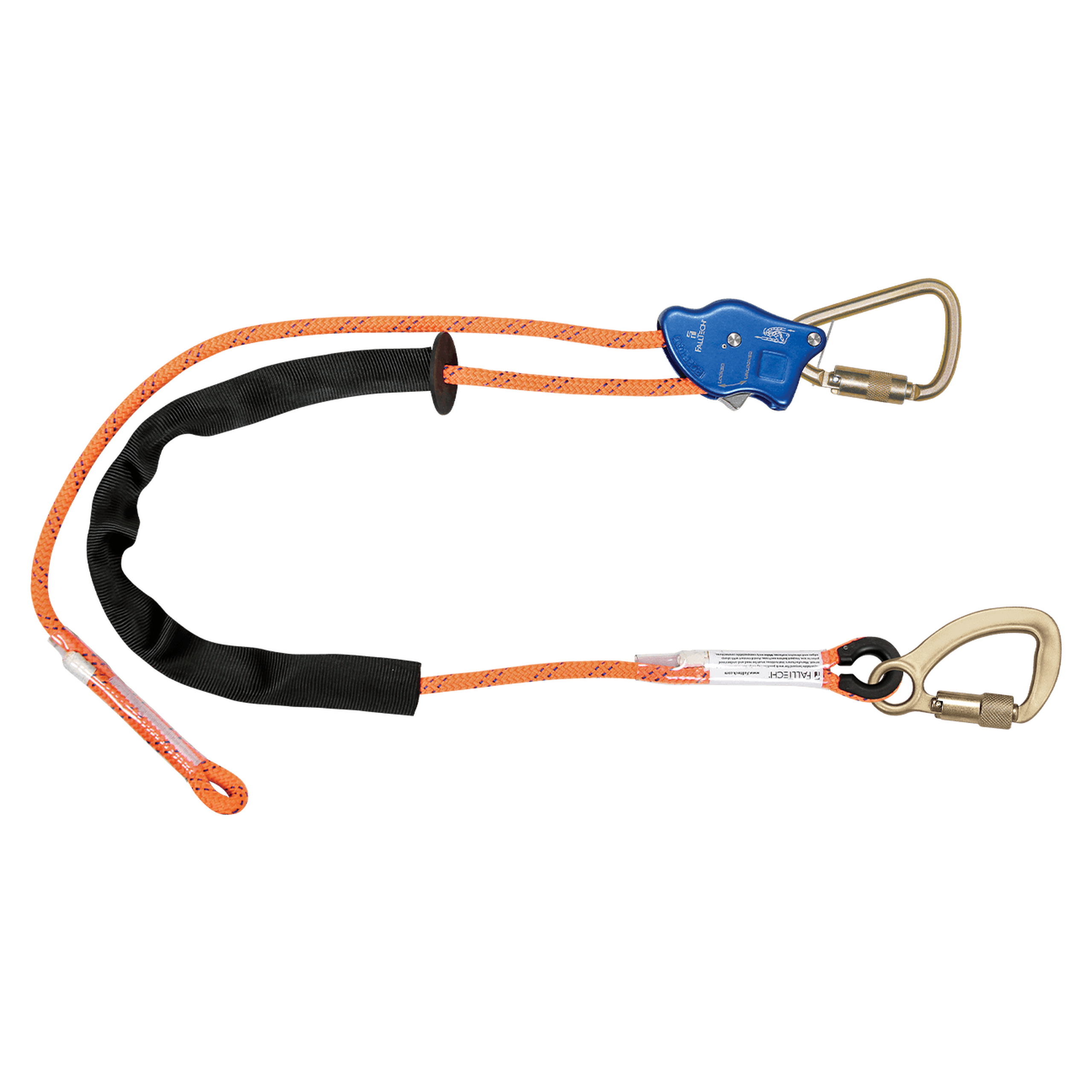 FallTech 8165C Tower Climber® Rope Positioning Lanyard with Aluminum Adjuster with Steel Carabiners (each)