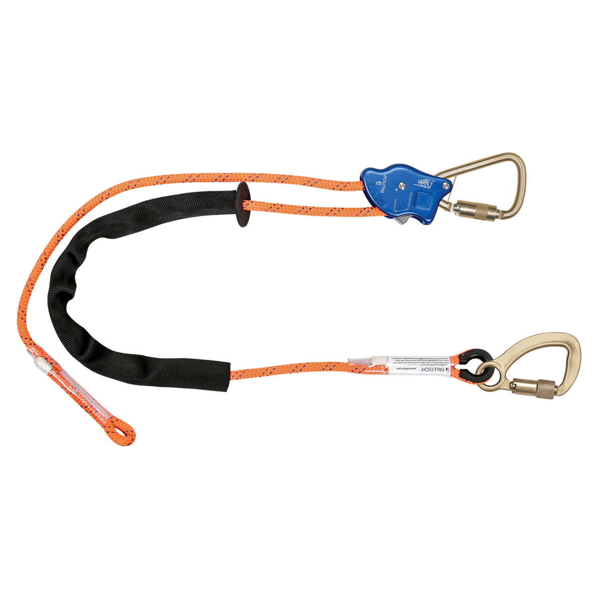 FallTech 8165C Tower Climber® Rope Positioning Lanyard with Aluminum Adjuster with Steel Carabiners (each)