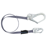 FallTech 82033 3' Web Restraint Lanyard, Fixed-length with Steel Connectors (each)