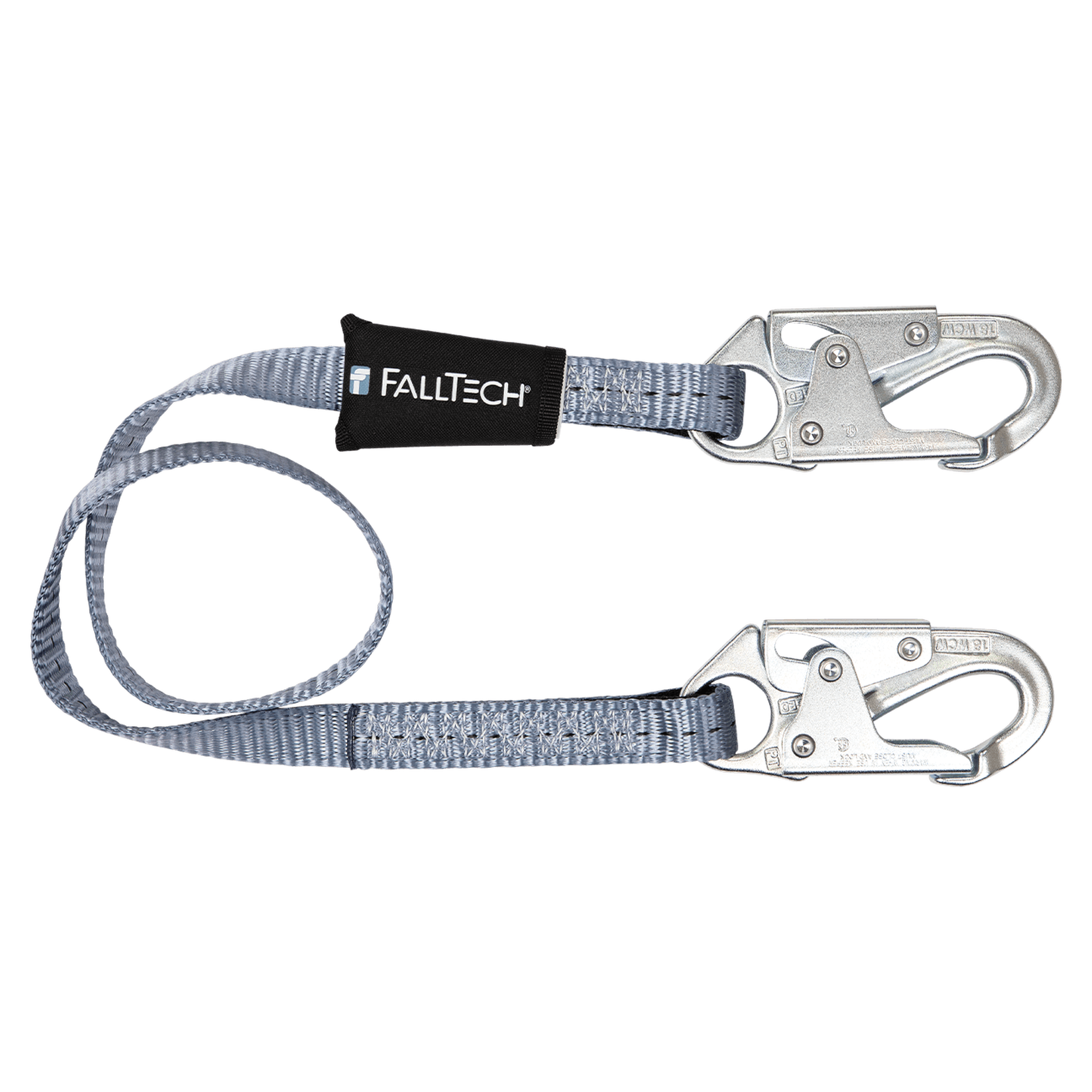 FallTech 8204 4' Web Restraint Lanyard, Fixed-length with Steel Snap Hooks (each)