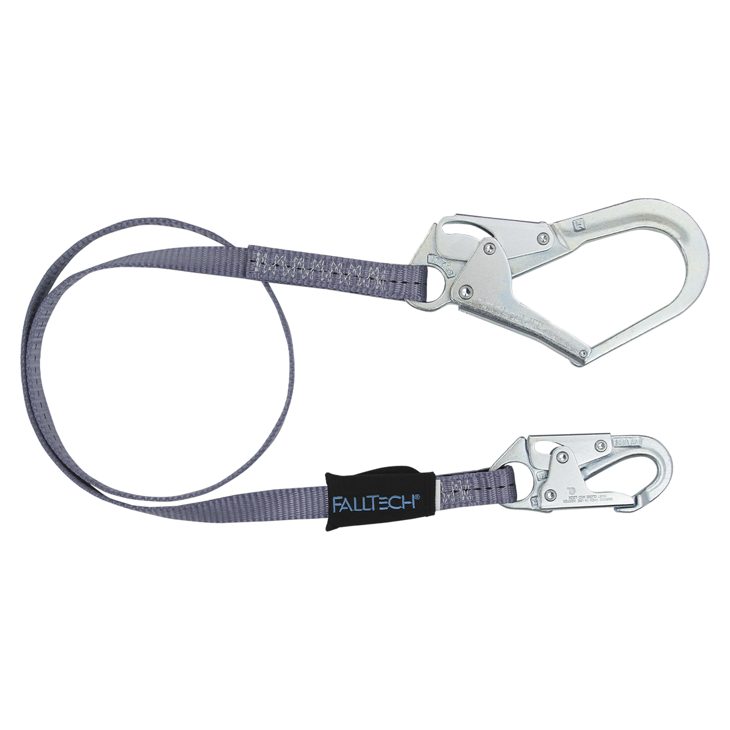 FallTech 82043 4' Web Restraint Lanyard, Fixed-length with Steel Connectors (each)