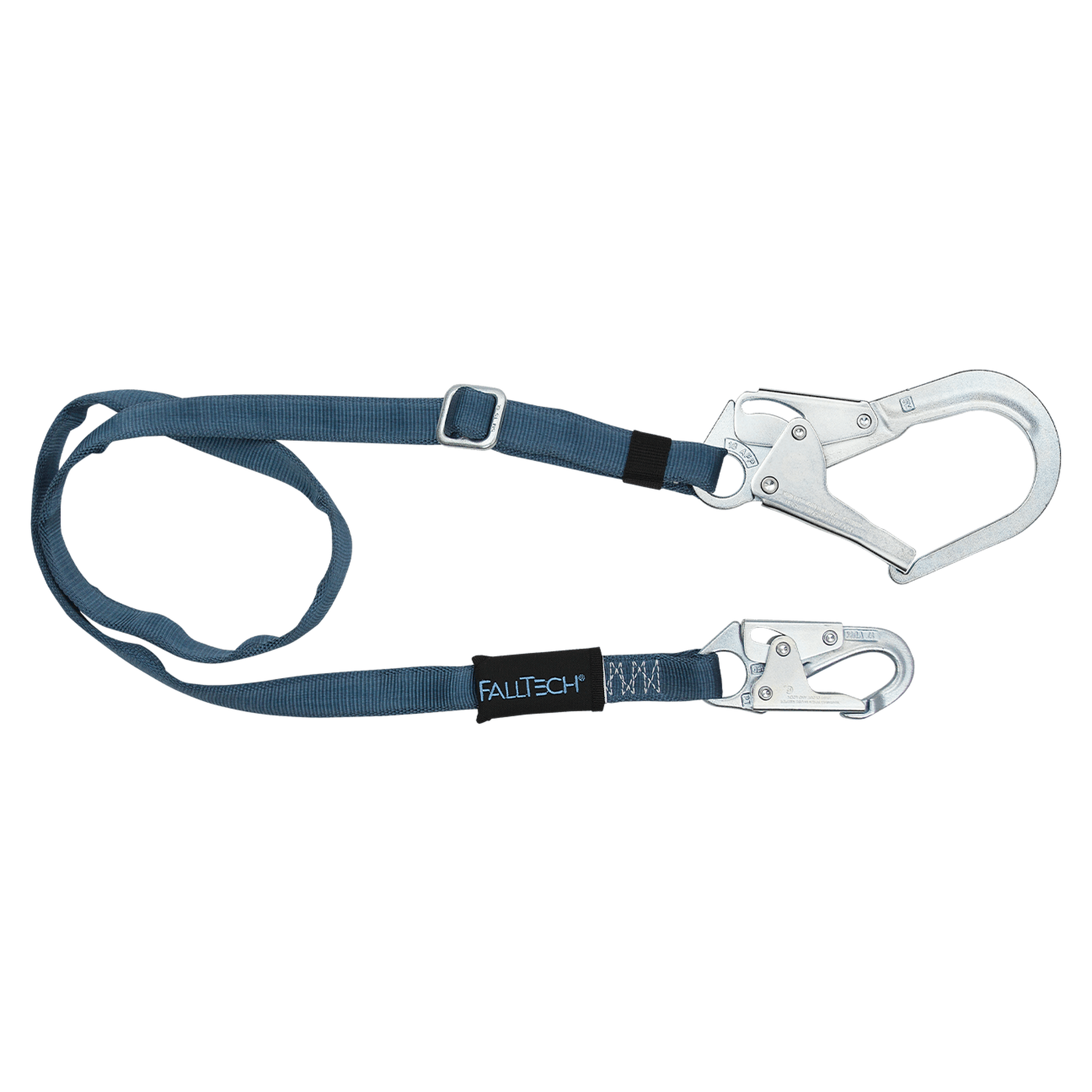 FallTech 82093 4' to 6' Adjustable Length Restraint Lanyard with Steel Connectors (each)