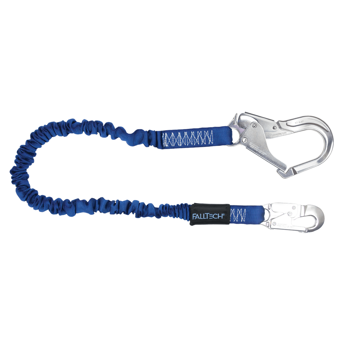 FallTech 82403A 4½' to 6' ElasTech® Energy Absorbing Lanyard, Single-leg with Aluminum Connectors (each)