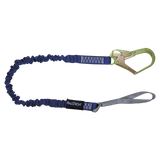 FallTech 82403L 4½' to 6' ElasTech® Energy Absorbing Lanyard, Single-leg with Choke-loop and Steel Rebar Hook (each)