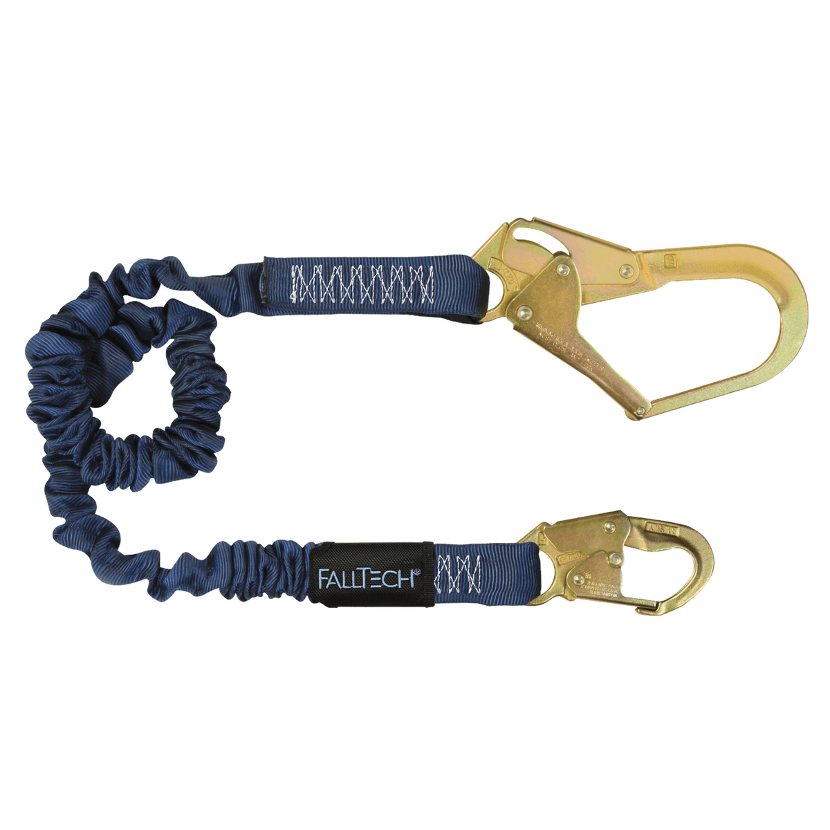 FallTech 82403 4½' to 6' ElasTech® Energy Absorbing Lanyard, Single-leg with Steel Connectors (each)