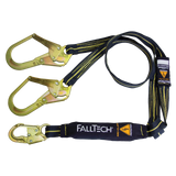 FallTech 8242Y3AF 6' Arc Flash Energy Absorbing Lanyard, Double-leg with Steel Connectors (each)
