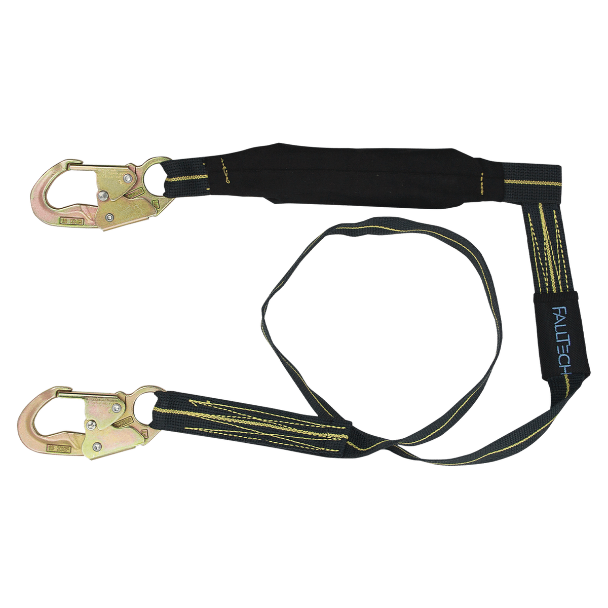 FallTech 8242 6' WeldTech® Kevlar® Energy Absorbing Lanyard, Single-leg with Steel Snap Hooks (each)