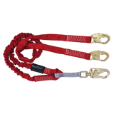 FallTech 8247Y 6' Ironman® Internal 12' free fall Lanyard, Double-leg with Steel Snap Hooks (each)