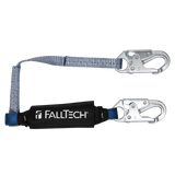 FallTech 8253 3' ViewPack® Energy Absorbing Lanyard, Single-leg with Steel Snap Hooks (each)