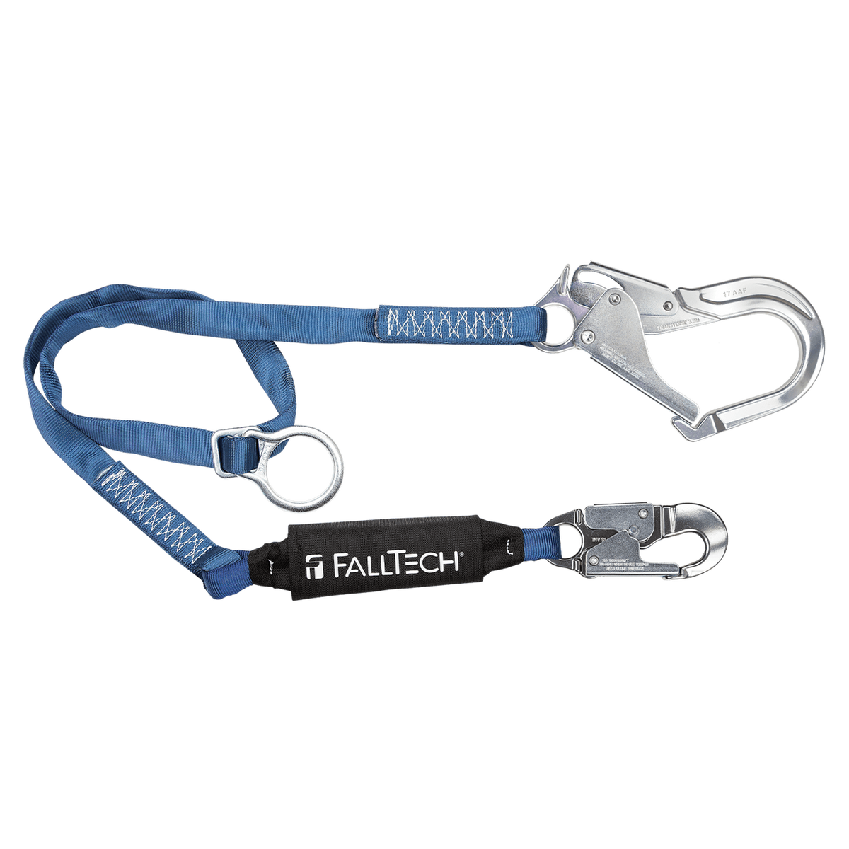 FallTech 825623A 6' ViewPack® Tie-back Energy Absorbing Lanyard, Single-leg with Aluminum Connectors (each)