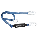 FallTech 82562 6' ViewPack® Tie-back Energy Absorbing Lanyard, Single-leg with Steel Snap Hooks (each)