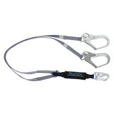FallTech 8260733FT 3' ViewPack® Energy Absorbing Lanyard, Double-leg with Steel Connectors (each)