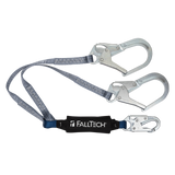 FallTech 8260734 4' ViewPack® Energy Absorbing Lanyard, Double-leg with Steel Connectors (each)