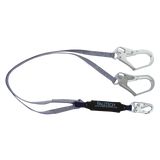 FallTech 826073 6' ViewPack® Energy Absorbing Lanyard, Double-leg with Steel Connectors (each)