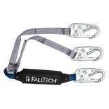 FallTech 826083 3' ViewPack® Energy Absorbing Lanyard, Double-leg with Steel Snap Hooks (each)