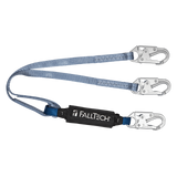 FallTech 826084 4' ViewPack® Energy Absorbing Lanyard, Double-leg with Steel Snap Hooks (each)