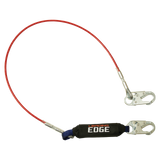FallTech 8354LE 6' Leading Edge Cable Energy Absorbing Lanyard, Single-leg with Steel Snap Hooks (each)