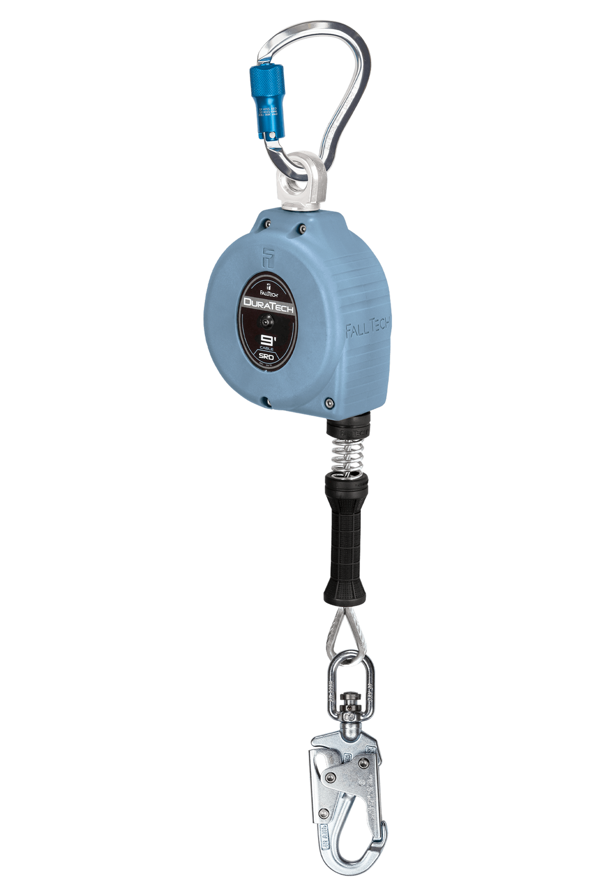 FallTech 83809SG9 9' DuraTech Cable SRL with Stainless Steel Swivel Snap Hook (each)