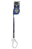 FallTech 84108SP3 8' FT-X™ EdgeCore™ Class 2 Leading Edge Personal SRL, Single-leg with Steel Rebar Hook (each)