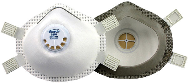 Gerson 1840 R95 Particulate Respirator, Valve, Full Gasket, Adjustable Straps (box of 5)