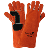 Global Glove & Safety 1200-16 Premium Grade Split Cowhide Welding Gloves