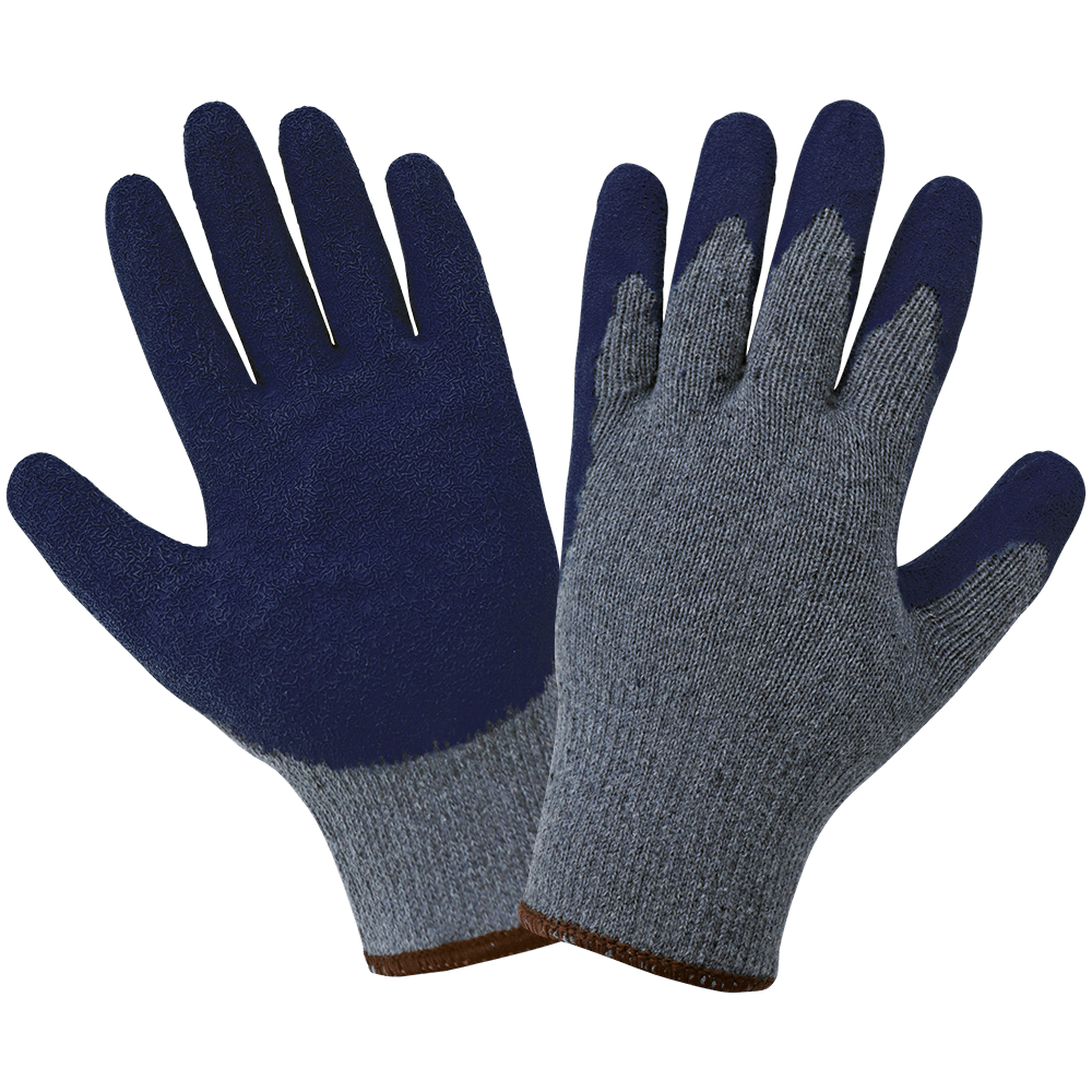 Global Glove& Safety 300E Seamless Rubber Palm Coated Polyester/Cotton