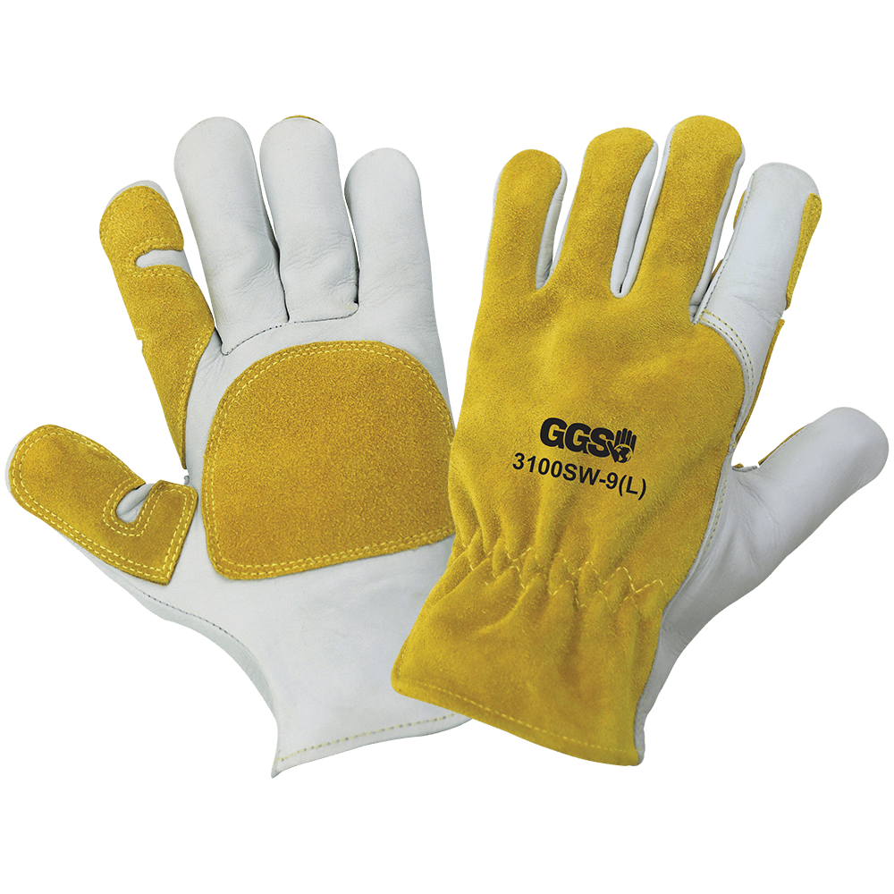 Global Glove & Safety 3100SW Premium Cowhide Drivers Gloves Commonly Used for Spot Welding