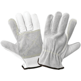 Global Glove & Safety 3150G Premium Goatskin Palm and Split Cowhide Back Drivers Gloves