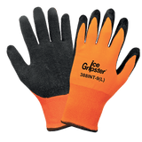 Global Glove & Safety 388INT Ice Gripster® Water Repellent Seamless Etched Rubber Coated Palm Low Temperature, Cut A2