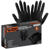Global Glove & Safety 405BPF Panther Guard® Industrial Grade, Powder Free, Black Nitrile/Vinyl Blended, 5 Mil, Smooth Finish, 9.5 Inch