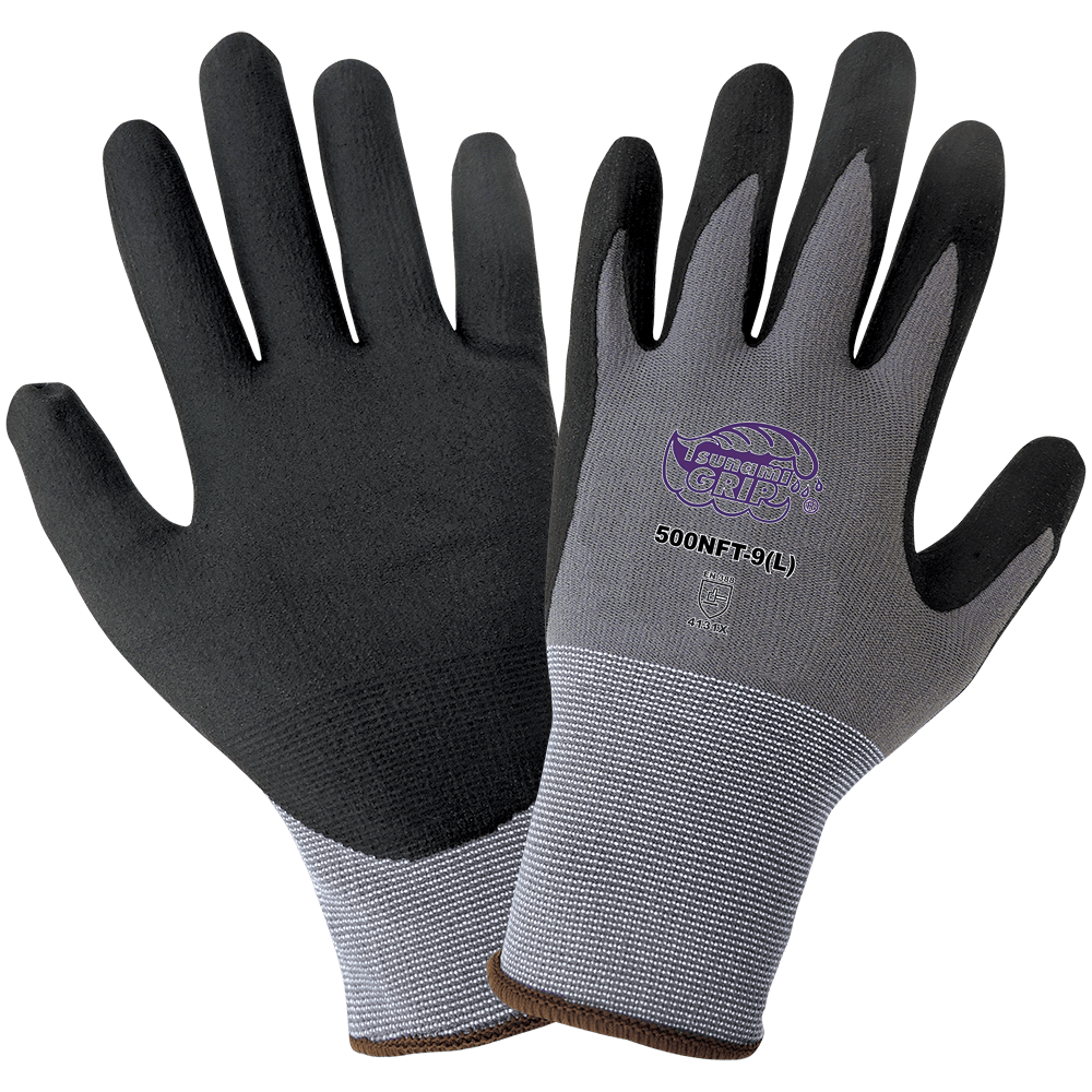 Global Glove & Safety 500NFT Tsunami Grip® Lightweight, Foam Nitrile, Cut A1