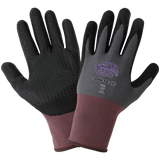 Global Glove & Safety 500NFTD Tsunami Grip® Lightweight Seamless Dotted New Foam Technology Palm Coated Gloves, Cut A1
