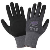 Global Glove & Safety 600NFT Tsunami Grip® Lightweight, Seamless, New Foam Technology Palm Coated, rPET Recycled Gloves, Cut A1