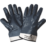 Global Glove & Safety 617R Rough Finish Solid Nitrile Fully Coated Two Piece Jersey Gloves