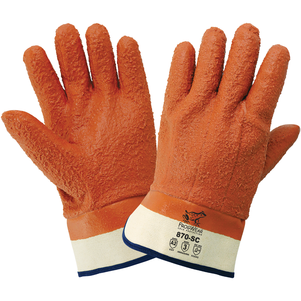 Global Glove Tsunami Grip Mach Finish Nitrile Coated Gloves - Large - 500MF