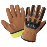 Global Glove & Safety CIA3800 Impact, Oil, Water, Cut, and Flame Resistant Goatskin Gloves, Cut A5