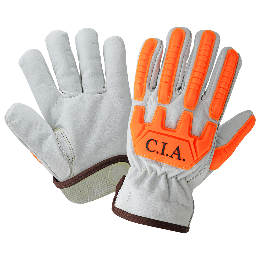 Global Glove CIA3800 - Impact, Oil, Water, Cut and Flame Resistant Grain Goatskin Gloves, Cut Resistant Glove, A4