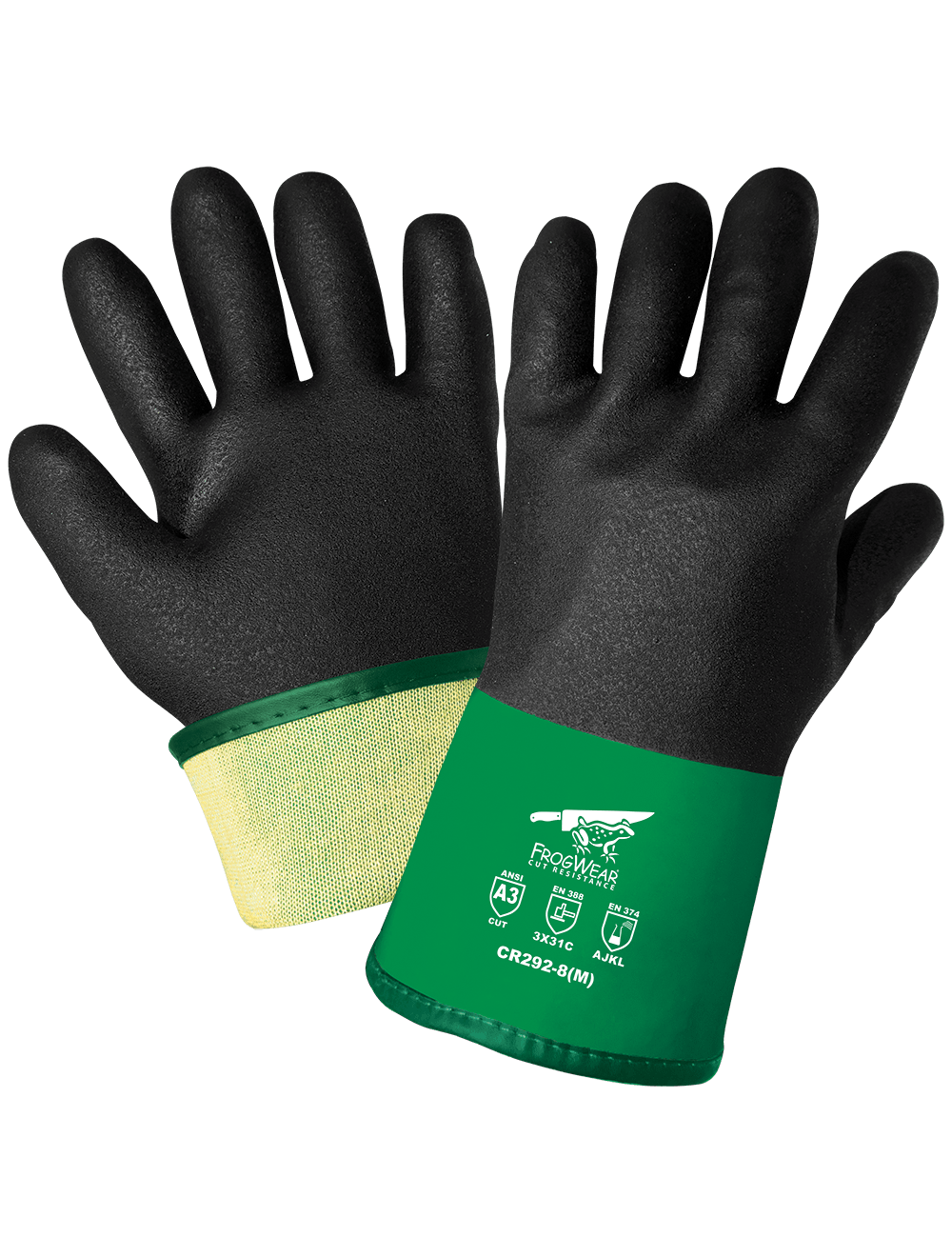 Global Glove & Safety CR292 FrogWear® Nitrile/PVC Performance Chemical Gloves, Cut A3