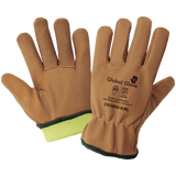 Global Glove & Safety CR3800 Oil, Water, Cut, Abrasion, Puncture, and Flame Resistant Grain Goatskin Gloves, Cut A5
