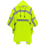 Global Glove & Safety GLO-850 FrogWear® HV High Visibility Yellow/Green Polyester Rain Poncho