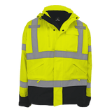 Global Glove & Safety GLO-P3 FrogWear High Vis Three-in-One Winter Parka, Class 3