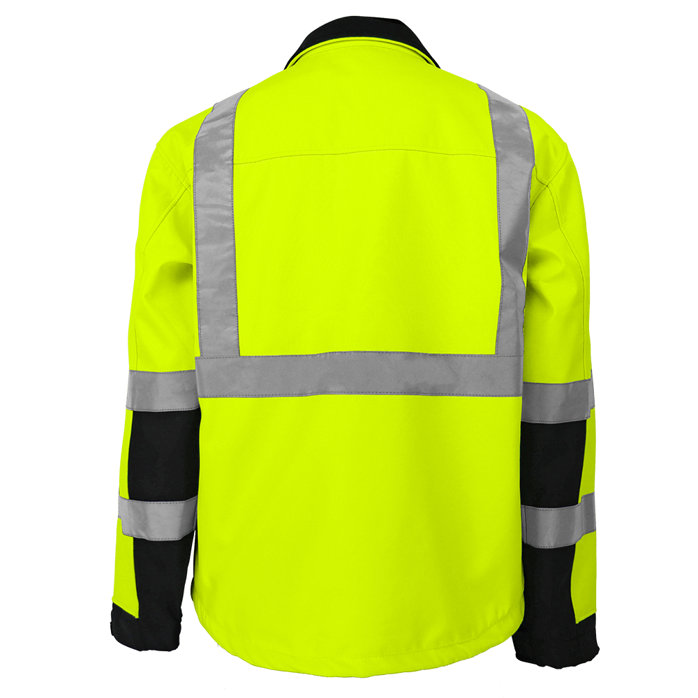 Global Glove & Safety GLO-SJ1 FrogWear® HV Premium Fleece Lined Softshell Jacket