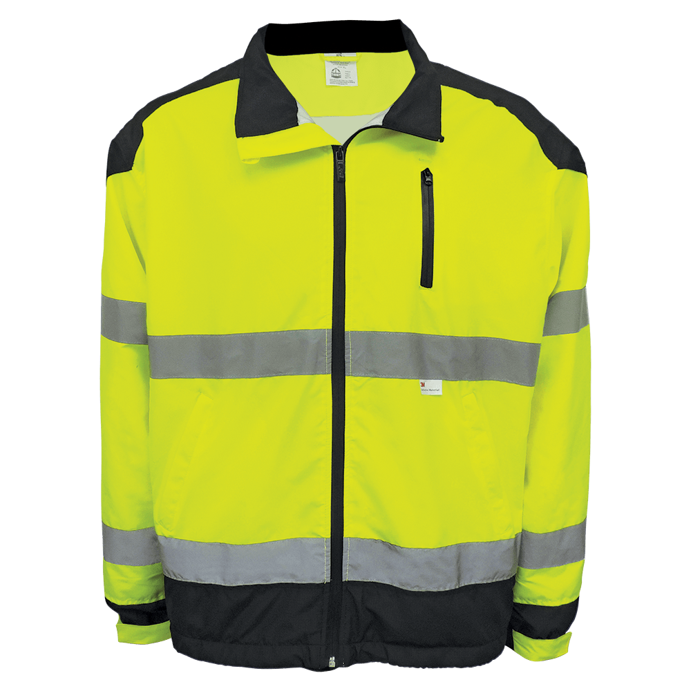 Global Glove & Safety GLO-WB1 FrogWear® HV Premium Windbreaker Jacket