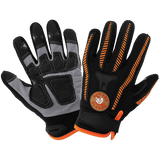 Global Glove & Safety HR8500 Hot Rod Gloves® Synthetic Leather Palm Performance Mechanics Style Gloves, Impact Protection, Spandex Back