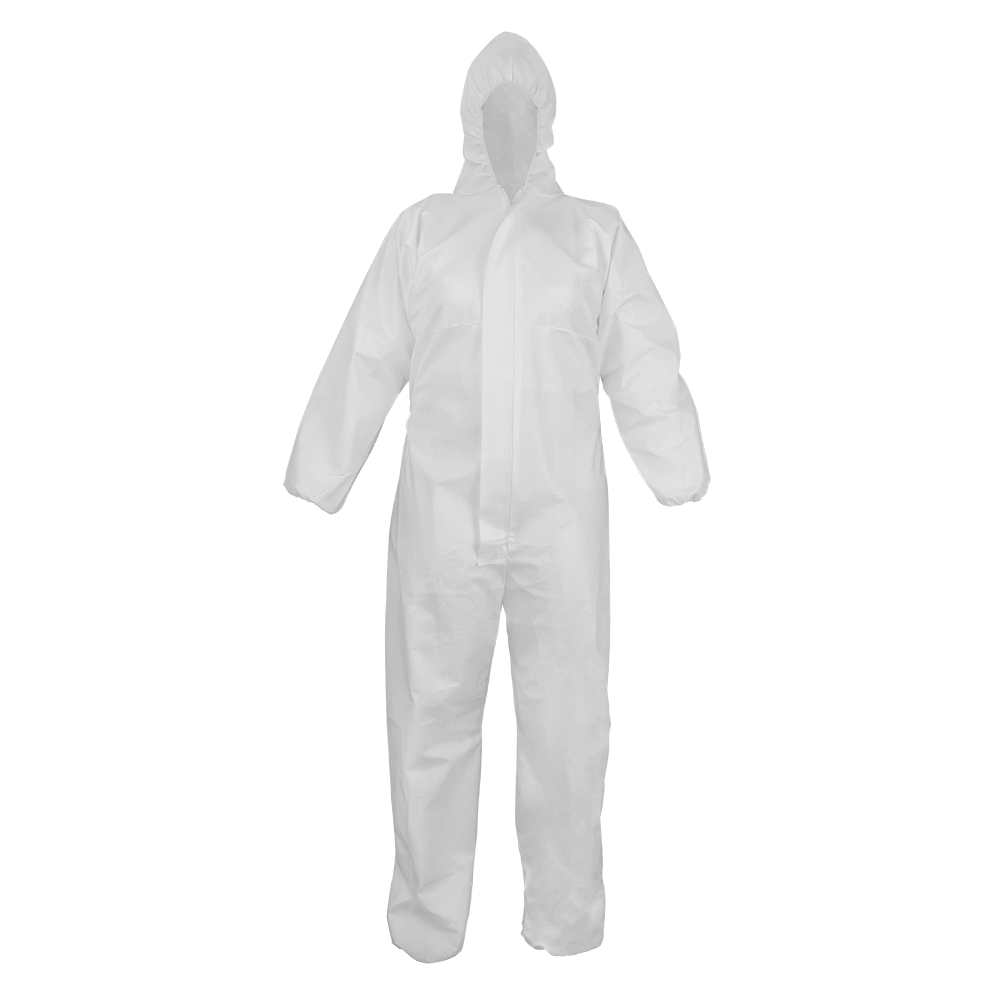 Global Glove & Safety NW-COV63 FrogWear™ Premium Microporous PE Film Laminated Disposable Coveralls