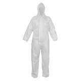 Global Glove & Safety NW-COV63 FrogWear™ Premium Microporous PE Film Laminated Disposable Coveralls