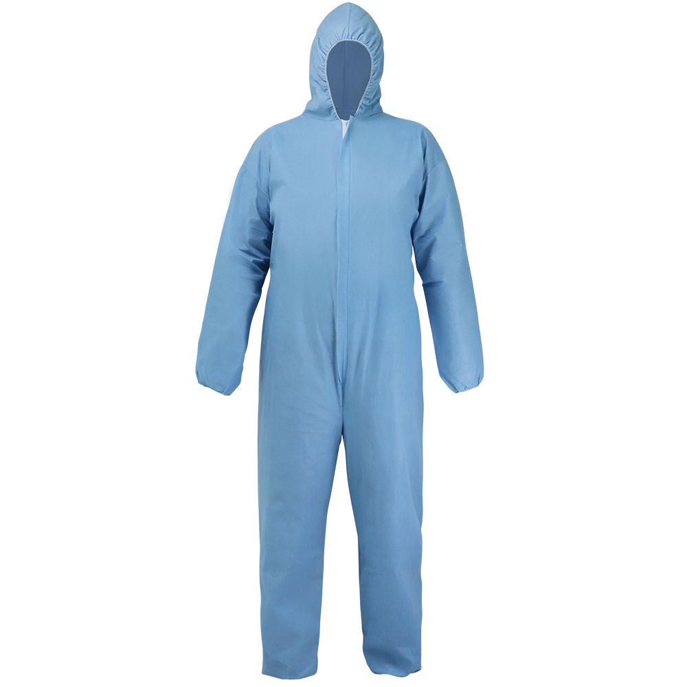 Global Glove & Safety NW-COV80FR FrogWear Premium Self Extinguishing Disposable Coveralls, Hood