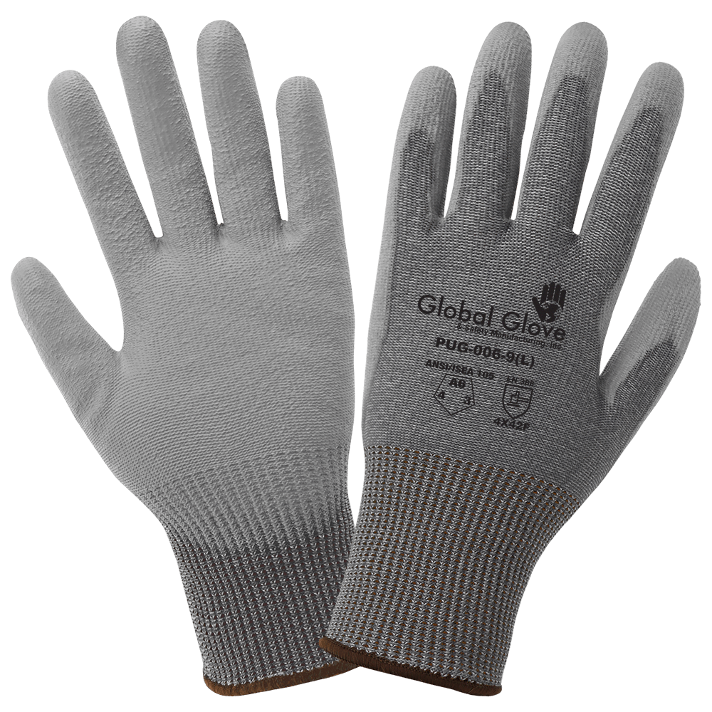 PUG™ guantes blancos ligeros recubiertos de poliuretano  antiestático/electrostático - PUG-12 - KING GLOVE